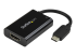 CDP2HDUCP - StarTech.com USB C till HDMI 2.0-adapter med strömförsörjning - Vänster vinkel