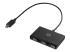 Z6A00AA - HP USB-C to USB-A - Hubb - Höger vinkel