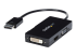 DP2VGDVHD - StarTech.com A/V-reseadapter: 3-i-1 DisplayPort till VGA-, DVI- eller HDMI-konverterare - Vänster vinkel