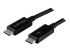 TBLT3MM1M - StarTech.com 1m (3.3ft) Thunderbolt 3 Cable, 20Gbps, 100W PD, 4K Video, Thunderbolt-Certified, Compatible w/ TB4/USB 3.2/DisplayPort - Höger vinkel