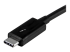 TBLT3MM1M - StarTech.com 1m (3.3ft) Thunderbolt 3 Cable, 20Gbps, 100W PD, 4K Video, Thunderbolt-Certified, Compatible w/ TB4/USB 3.2/DisplayPort - Närbild
