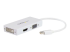 MDP2VGDVHDW - StarTech.com Travel A/V Adapter: 3-in-1 Mini DisplayPort to VGA DVI or HDMI Converter - Vänster vinkel