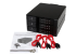 HSB3SATSASBA - StarTech.com Flyttbart hyllfritt bakpanelställ i aluminium med hot swap-funktion för tre 3,5" SAS II/SATA III – 6 Gbps HDD - Framsidan