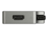 CDPVDHMDPDP - StarTech.com USB C Multiport Video Adapter, 4K 60Hz UHD Portable 5-in-1 USB Type C to HDMI 2.0, Mini DisplayPort, VGA or DVI (1080p), 95W PD Passthrough, Cable Management, Aluminum Adapter - Vänster sida